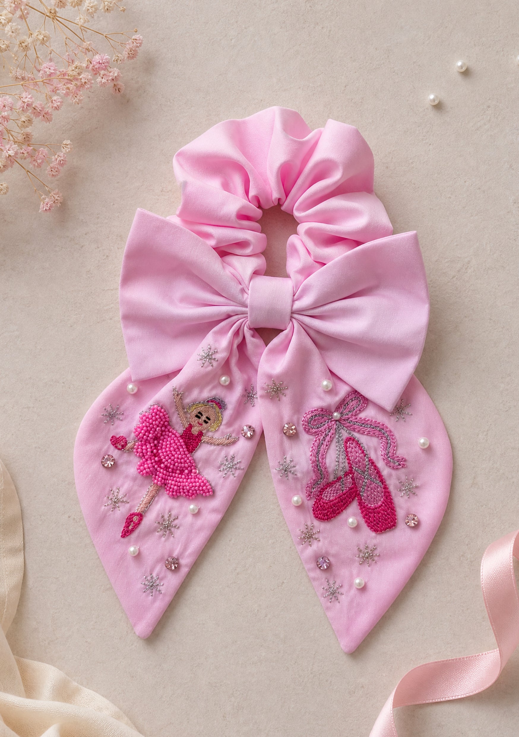 BALLERINA PINK HAIR TIE