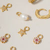 PEARL CHARM EARRINGS
