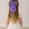 FLOWER PURPLE BOW