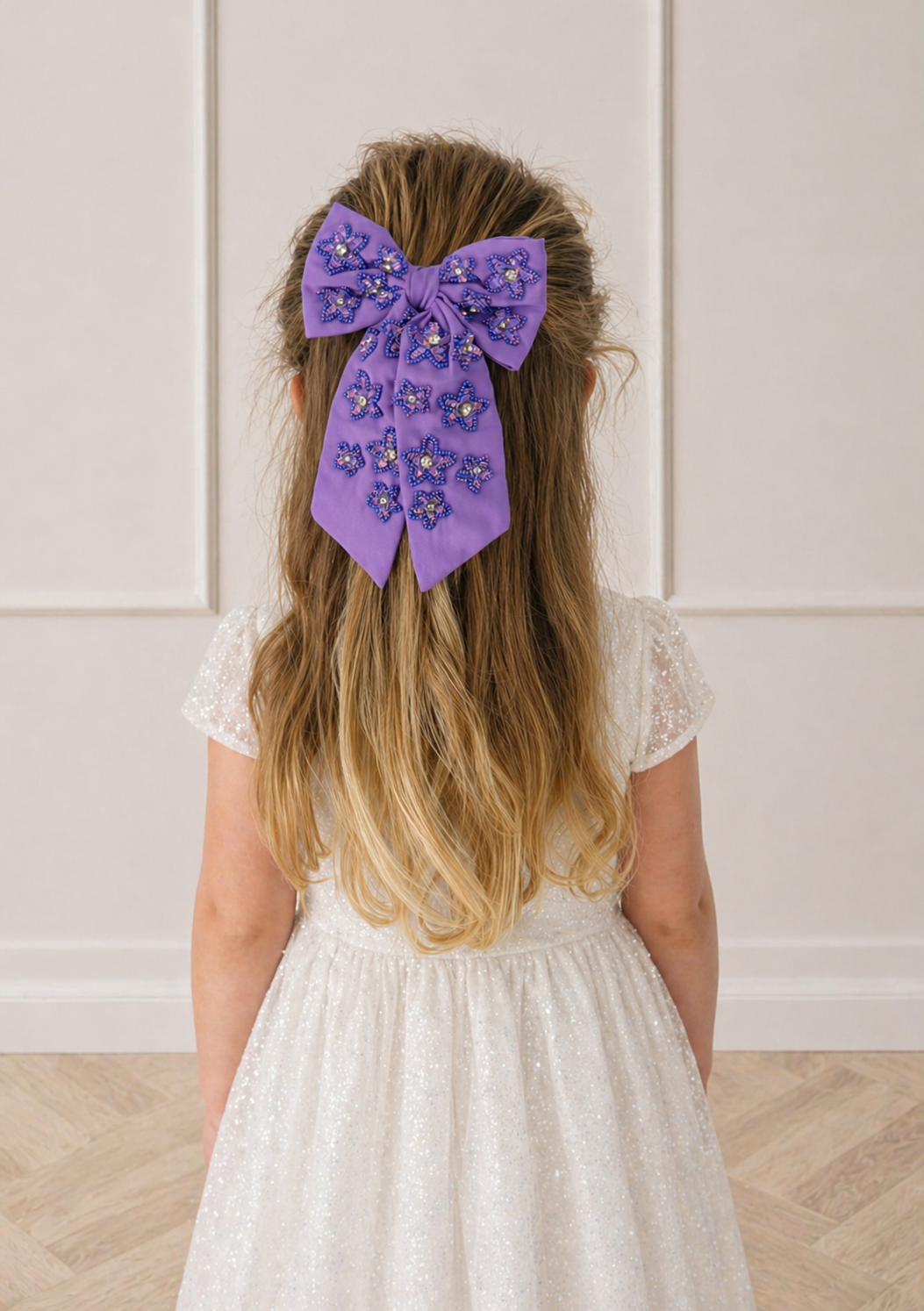 FLOWER PURPLE BOW