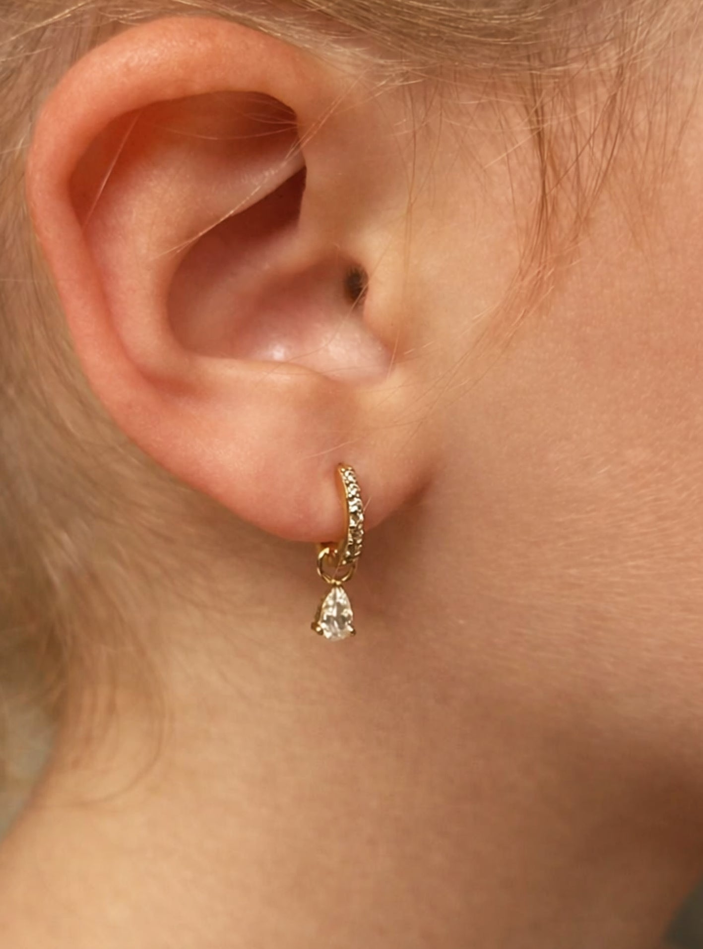CRYSTAL CHARM EARRINGS