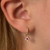 FLOWER CHARM EARRINGS