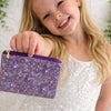 PURPLE FLOWER PURSE