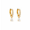 CRYSTAL CHARM EARRINGS