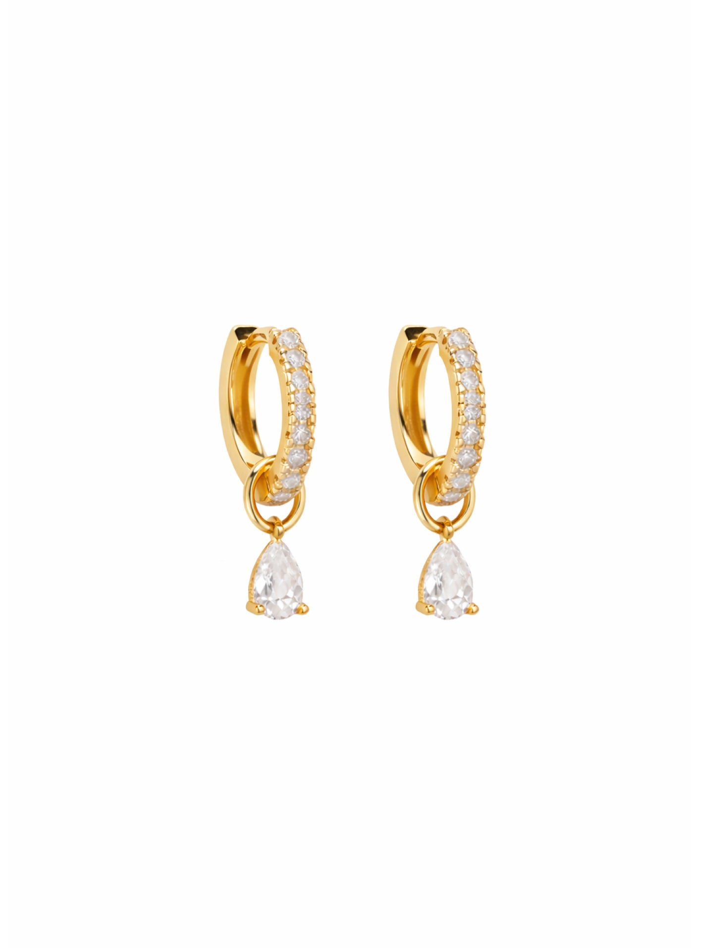 CRYSTAL CHARM EARRINGS