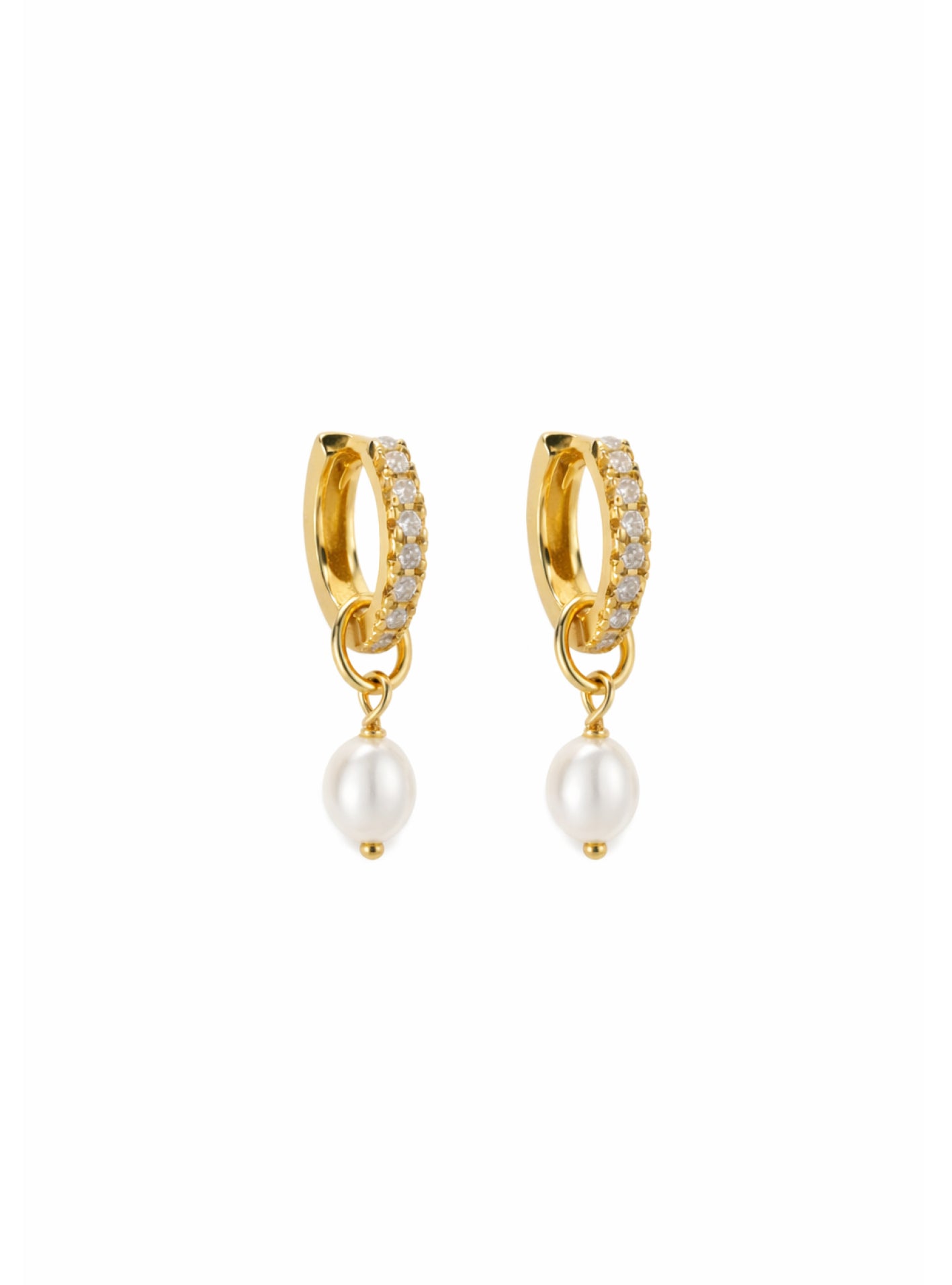 PEARL CHARM EARRINGS