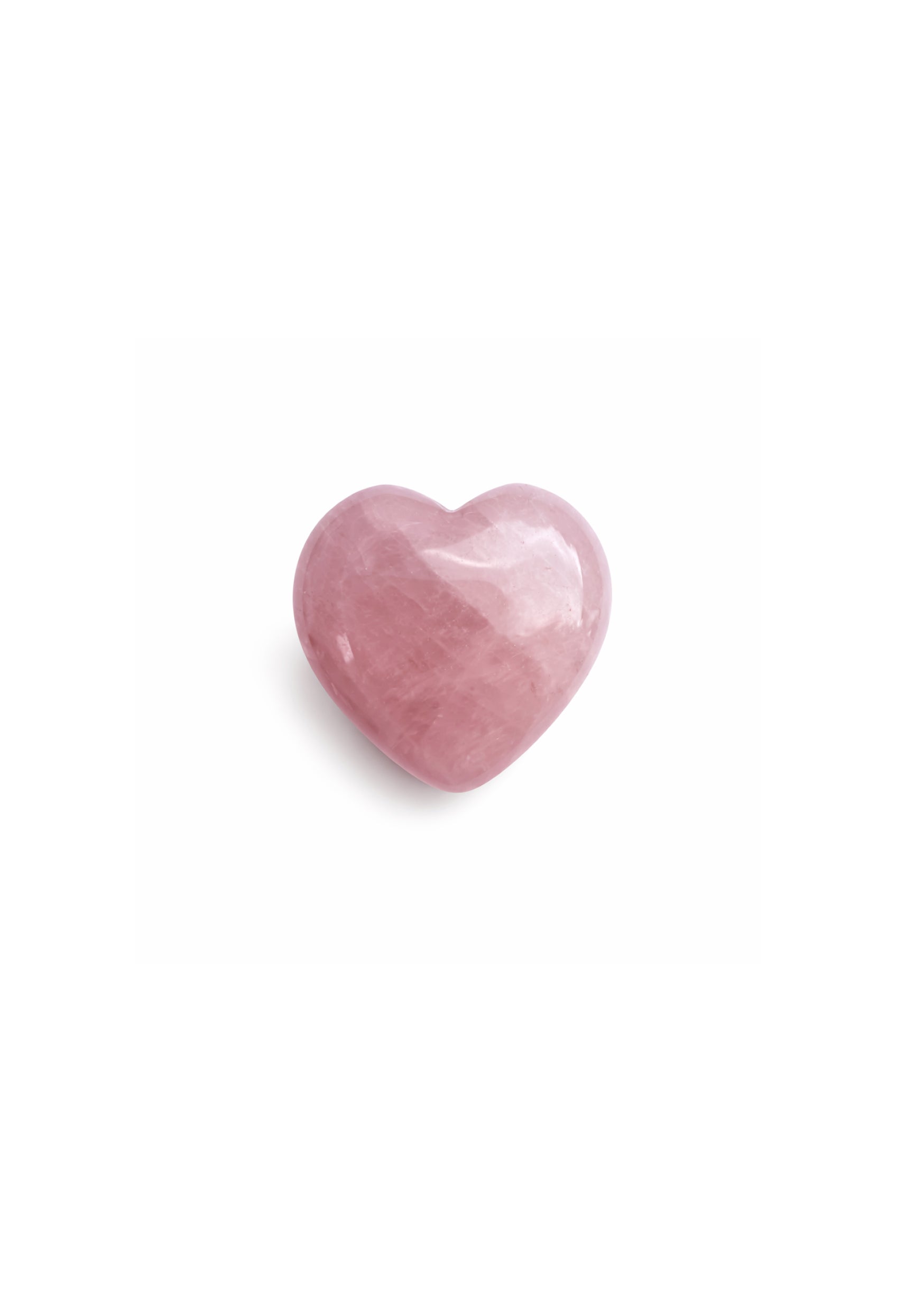 ROSE QUARTZ LOVE HEART GEMSTONE