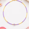 PURPLE BEADED NECKLACE